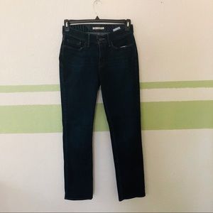 Straight Levi’s blue jeans